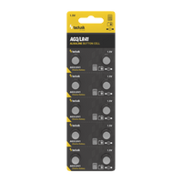 Technik Platinum AG3 LR41 192 392 1.5V Alkaline Button Cell Battery Pack of 10 for watches and small devices