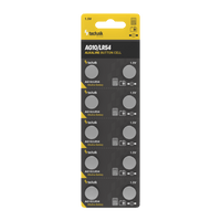 Tecnología Platinum Pilas de Botón Alcalinas AG10 LR54 189 389 1.5V B10 Paquete de 10 para dispositivos pequeños confiables