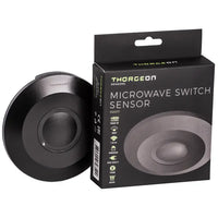 Thorgeon LED Bewegungsmelder Schwarz Aufputz 360° Mikrowelle IP20 220-240V max 1000W CE RoHS