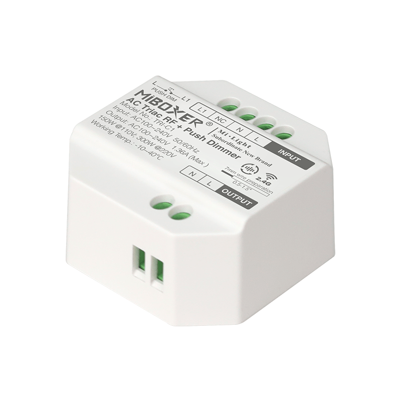Tsong LED-Dimmer-Modul 300W AC TRIAC, kompatibel mit RF 2.4GHz Fernbedienung, IP20, 220-240V, CE RoHS