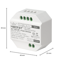 Módulo atenuador LED Tsong 300W AC TRIAC, compatible con control remoto RF 2.4GHz, IP20, 220-240V, CE RoHS