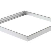 Kit de cadre en aluminium TSONG pour panneau LED 60x60 cm, Finition argentée, IP20, 220-240V, Certifié CE RoHS