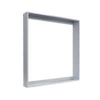 Kit de cadre en aluminium TSONG pour panneau LED 60x60 cm, Finition argentée, IP20, 220-240V, Certifié CE RoHS