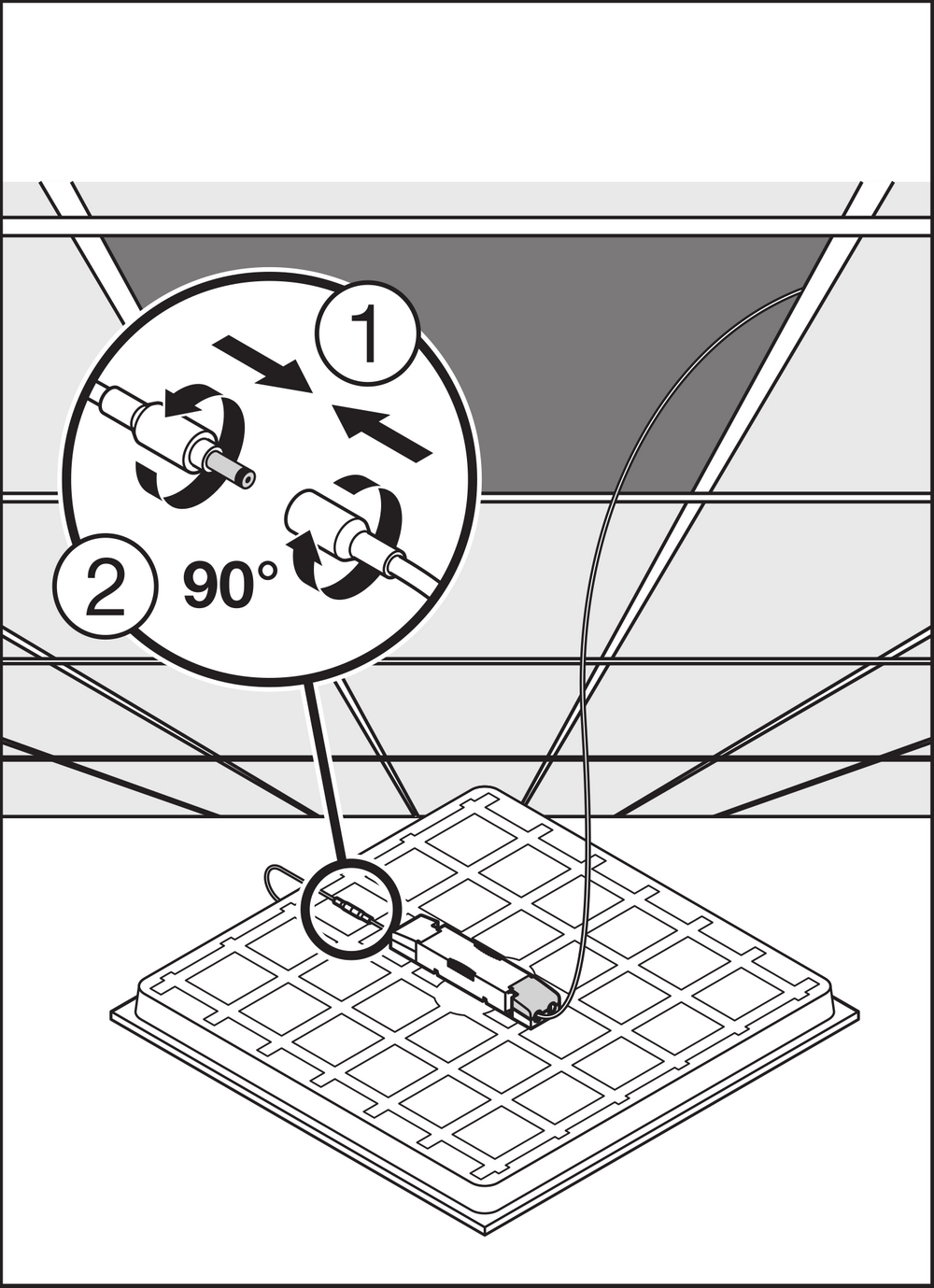 Tsong LED paneel 33W 4000K 3630 lumen 60x60cm UGR<19 IP20 Aluminium Wit flikkervrij CE RoHS