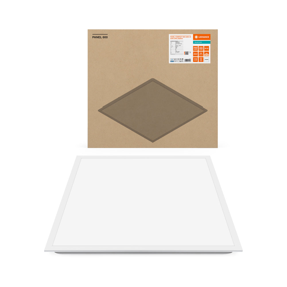 Ledvance LED Panel 60x60cm 33W 3630 lumens 4000K Cool White UGR<19 IP20 Aluminium White CE RoHS
