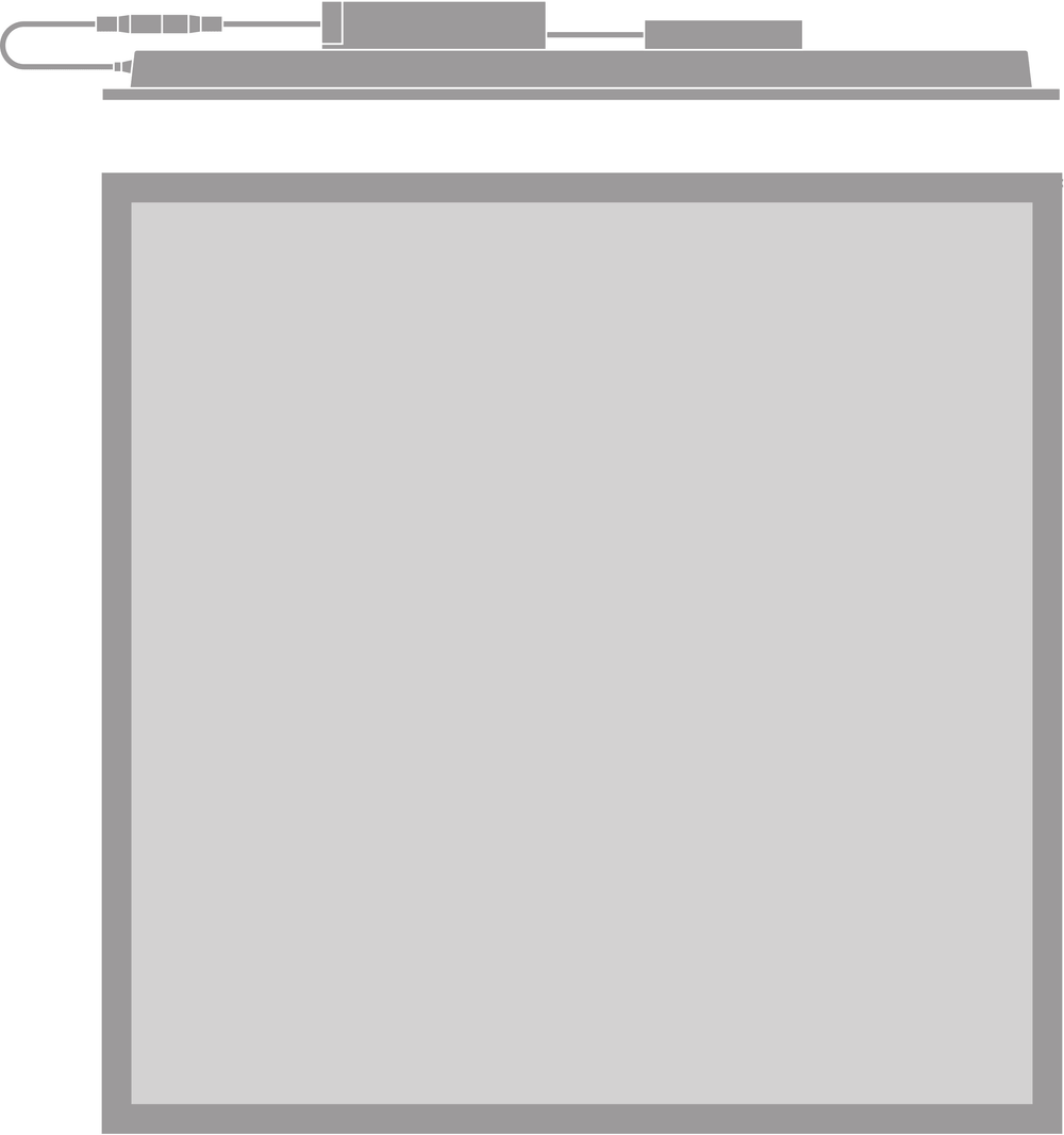 Pannello LED Tsong 60x60cm 33W 3000K 1521 lumen IP20 CRI 80 Alluminio Oro Opaco CE RoHS
