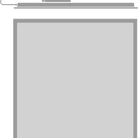 Ledvance LED Panel 60x60cm, 33W, 6500K, 1100 lumens/W, IP20, CRI 80, Aluminium White, CE RoHS, Flicker-Free