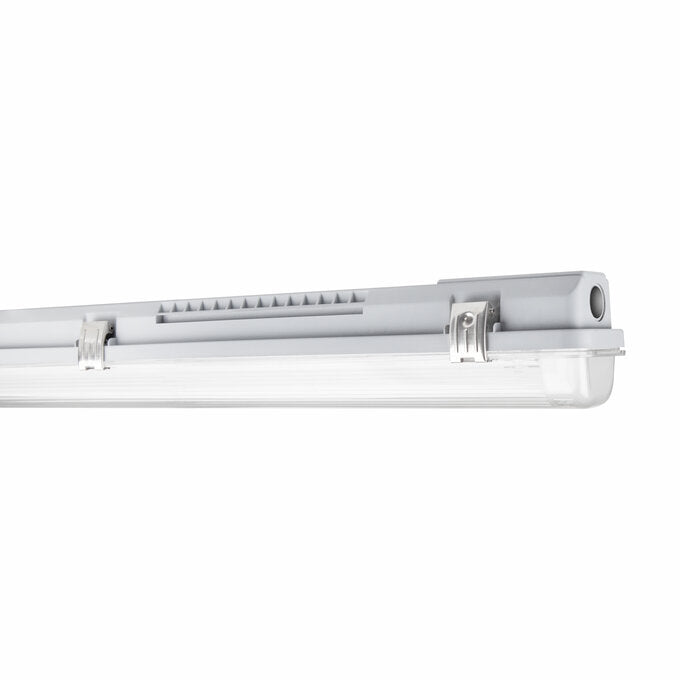 Pantalla para tubo LED Tsong 120cm impermeable IP65 para un solo tubo LED, carcasa de aluminio duradera