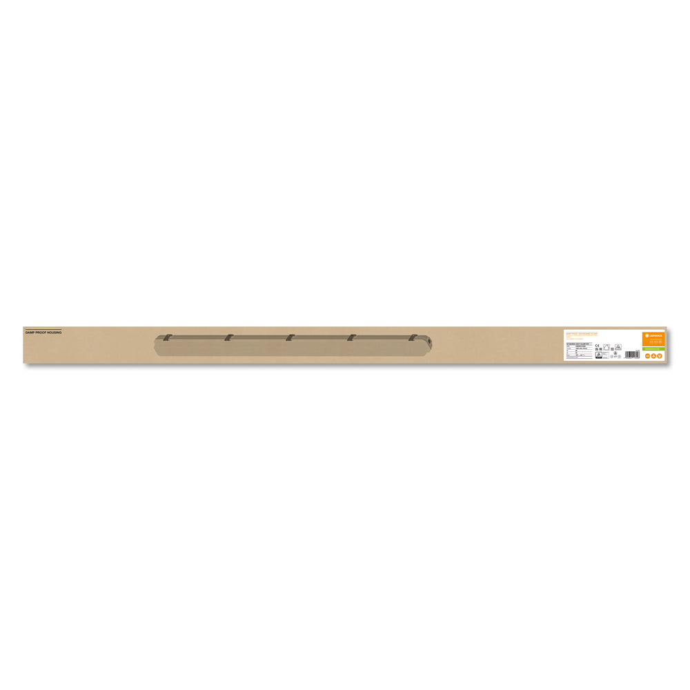 Pantalla para tubo LED Tsong 120cm impermeable IP65 para un solo tubo LED, carcasa de aluminio duradera