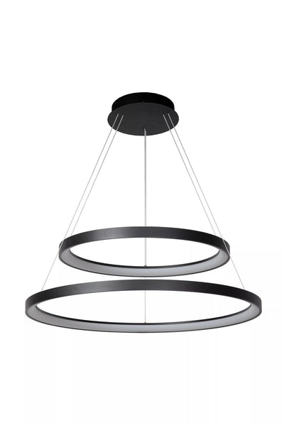 Lucide VIDAL suspension LED Ø78cm dimmable 92W 2700K Noir lampe suspendue moderne