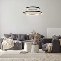 Lucide VIDAL hanglamp Ø78 cm LED 92W 2700K dimbaar zwart