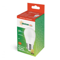 Spectrum LED lamp G45 E27 6W 3000K warm wit 520 useful lumens 230V IP20