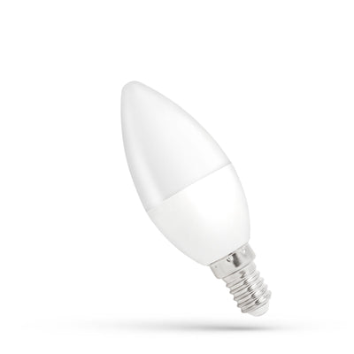 Spectrum LED kaarslamp C37 E14 230V 4W warm wit, 3000K, 320 lumen, 200° stralingshoek, niet dimbaar