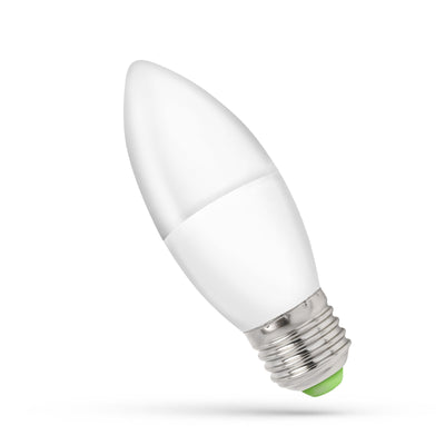 Spectrum led kaarslamp C37 E27 warm wit 3000K 6W 520 lumen 160° - perfecte sfeer in huis