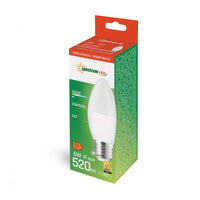 Spectrum led kaarslamp C37 E27 warm wit 3000K 6W 520 lumen 160° - perfecte sfeer in huis