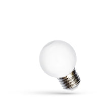 Spectrum LED ball G45 E27 RGB lamp, 230V, 1W, 260° hoek, lange levensduur, 400 lumen, niet dimbaar, binnengebruik