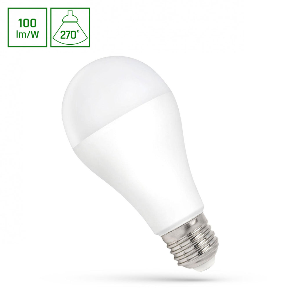 Spectrum LED lamp E27 15W 3000K warm wit met 1500 lumen en 270° lichtbundel voor binnengebruik