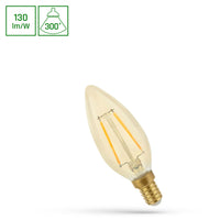 Spectrum LED kaars C35 E14 230V 2W warmwit 2400K met brede 300° stralingshoek en 260 lumen voor sfeervolle interieurverlichting