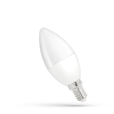 Spectrum LED kaars C37 E14 8W 6000K, koel wit, 710 lumen, 230V, 160° straal, lange levensduur, niet-dimbaar