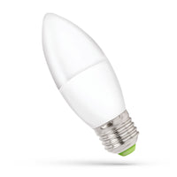 Spectrum Led kaarslamp C37 E27 230V 6W NW 4000K, 540 lumen voor binnengebruik, 160° stralingshoek, niet dimbaar
