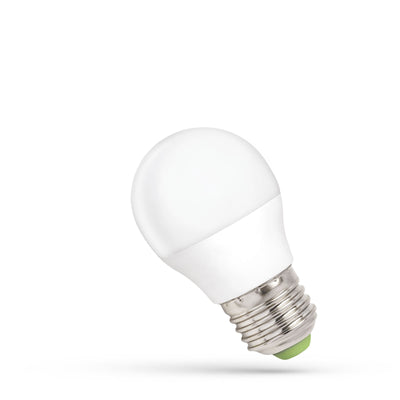 Spectrum LED-kogel P45 E27 230V 6W dimbaar neutraalwit 4000K lamp, 500 lumen, 160° stralingshoek, CRI 80