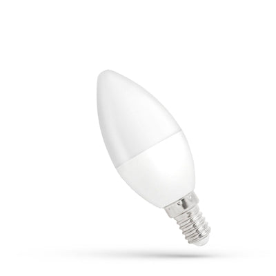 Spectrum LED kaarslamp E14 5W warm wit dimbaar, 470 lumen, 3000K, 230V, 160° stralingshoek, binnengebruik
