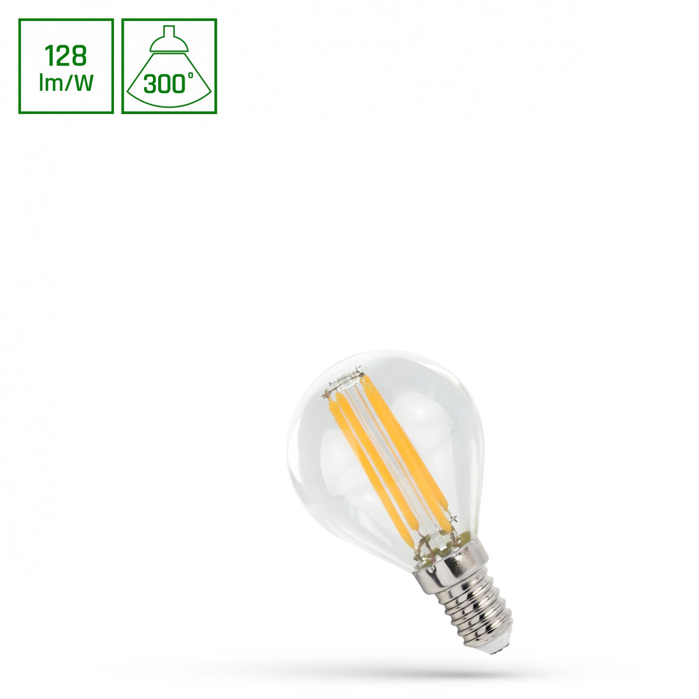 Spectrum LED lamp e14 4000K neutraal wit 700 lumen, heldere P45 bol, niet dimbaar, 300° stralingshoek 5.5W
