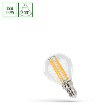 Spectrum LED lamp e14 4000K neutraal wit 700 lumen, heldere P45 bol, niet dimbaar, 300° stralingshoek 5.5W