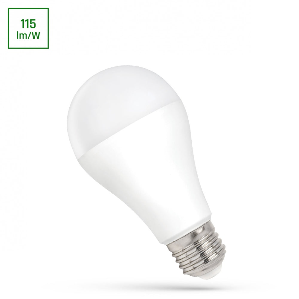 Spectrum LED A65 lamp 20W E27 3000K, 2300 lumen warme witte verlichting, IP20, 160° stralingshoek, niet dimbaar