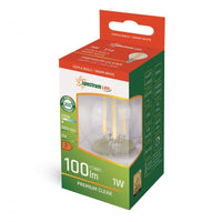 Spectrum LED-lamp G45 E14 2700K 230V 1W warm wit, 100 lumen, 300° stralingshoek, energiebesparend en duurzaam
