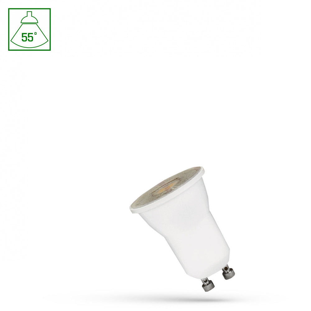 Lampadina faretto da interno Spectrum LED MR11 GU10 230V 2W 4000K bianco neutro 200 lumen fascio 55°