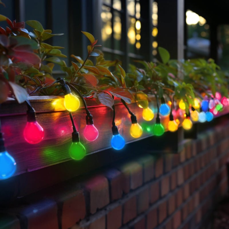 Spectrum 5m LED stringverlichting, 10xE27, zwart, IP44, 250V, binnen/buiten, -20/+40°C
