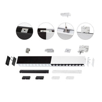Spectrum allday inspire one 830 LED buislamp 30W zwart, 3000K, 4350 lumen, 115° oppervlak of hangend armatuur