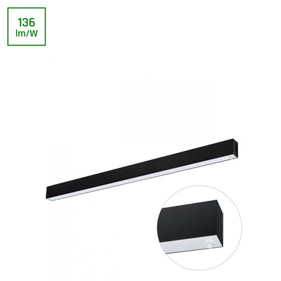 Spectrum Allday 36W LED-sensorlampa med 4000K, 115° strålningsvinkel, 112 cm svart, 4900 lumen, IP20, 2 års garanti